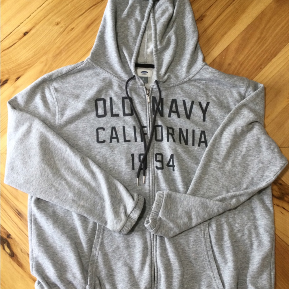 Old Navy Gray Zip-Up Hoodie